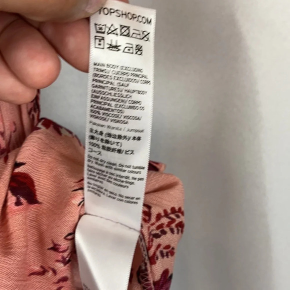 TopShop Semi Sheer Floral Surplice Romper - Picture 10 of 10